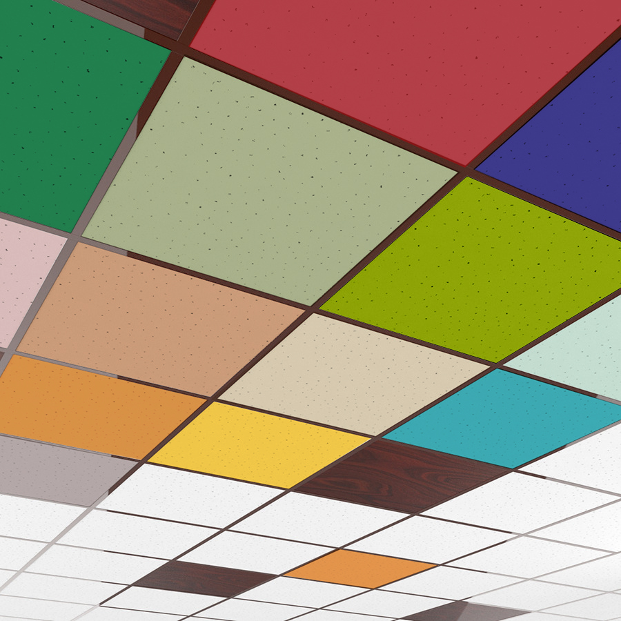 Color Options Acoustical Ceiling Tiles